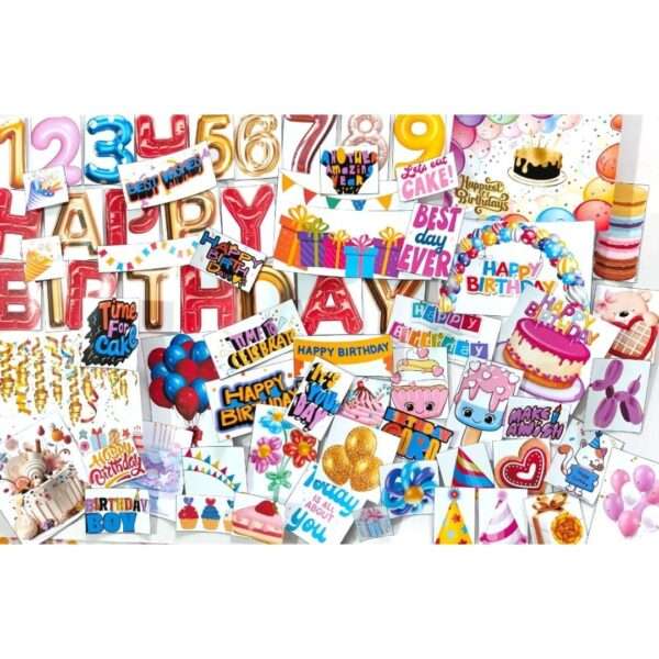 Birthday Stickers - 70 Magical Designs for Joyous Celebrations! - Image 6