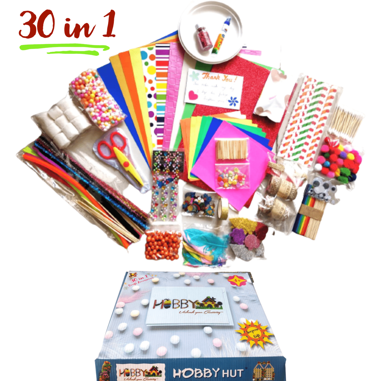 HOBBYHUT Craft Kit 30 in 1 - HobbyHut