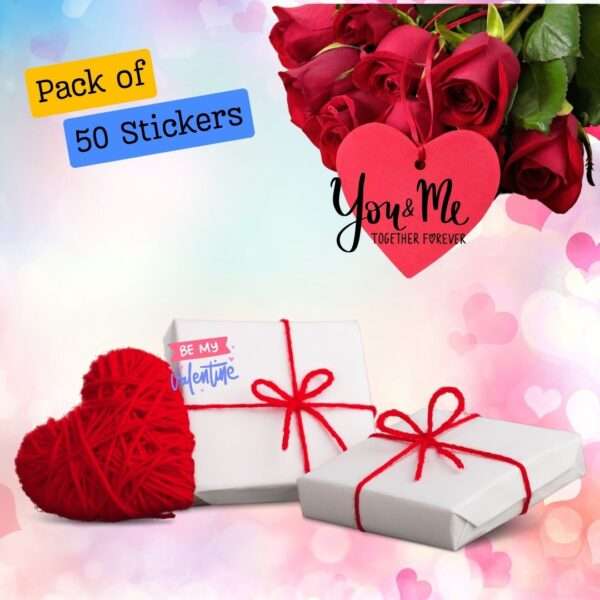 Valentine's Day Love themed stickers - Set of 50 Crafting Delights! - Image 3