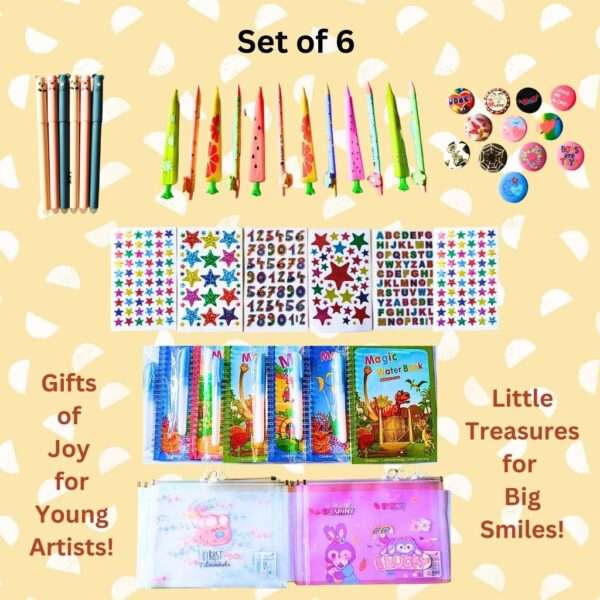 Return Gift for Kids Birthday | Magic Splash Art Kit | Set of 6