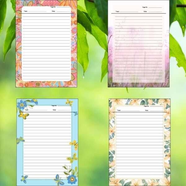 Spring themed designer sheets