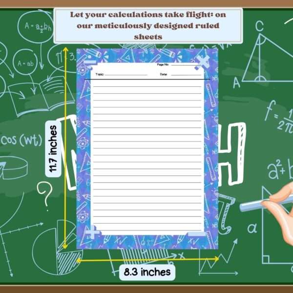 A4 Maths Everywhere Themed Designer Sheets - Set of 100 - Image 2